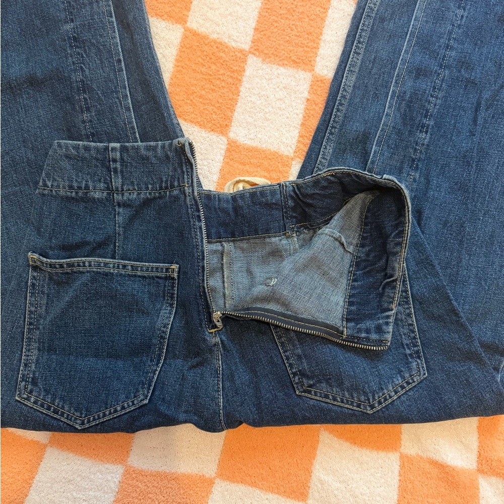 Topshop MOTO lace up denim jeans - Picture 7 of 9